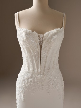 Maggie Sottero Designs INDIA 26MB374B01 #6 All Ivory (gown with Ivory Illusion) thumbnail