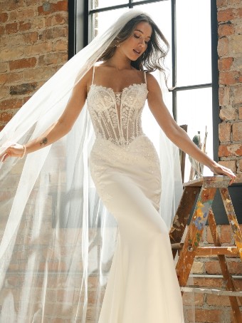 Maggie Sottero Designs INDIA 26MB374B01 #4 All Ivory (gown with Ivory Illusion) thumbnail