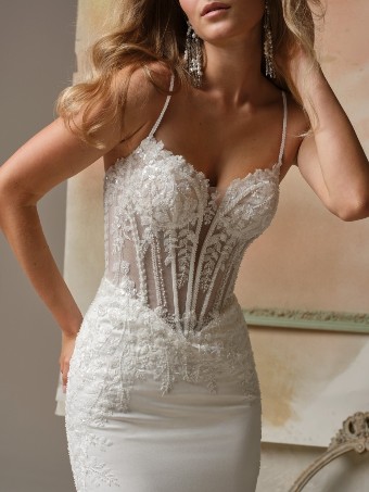 Maggie Sottero Designs INDIA 26MB374B01 #2 All Ivory (gown with Ivory Illusion) thumbnail