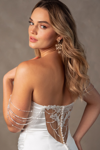 Essense of Australia D4607 #2 (IV-PL) Ivory Gown w Porcelain Tulle Illusion thumbnail