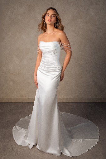 Essense of Australia D4607 #3 default (IV-PL) Ivory Gown w Porcelain Tulle Illusion thumbnail