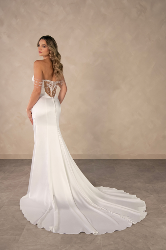 Essense of Australia D4607 #1 (IV-PL) Ivory Gown w Porcelain Tulle Illusion thumbnail