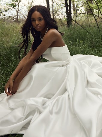 Rebecca Ingram AGATHA #2 All Ivory (gown with Ivory Illusion) thumbnail