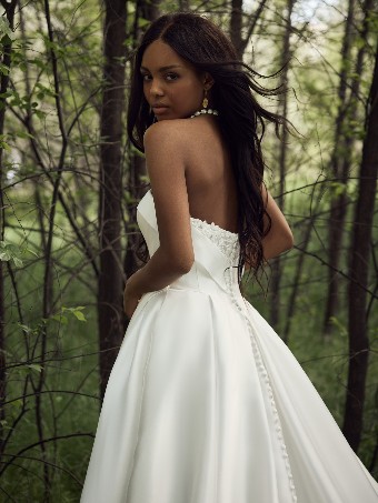 Rebecca Ingram AGATHA #3 All Ivory (gown with Ivory Illusion) thumbnail