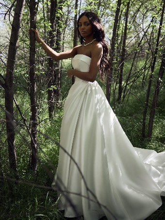 Rebecca Ingram AGATHA #1 All Ivory (gown with Ivory Illusion) thumbnail