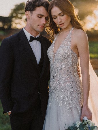 Allure Bridals A1489NS #1 Ivory/Nude/Silver thumbnail