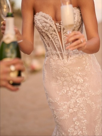 Maggie Sottero Designs BENJIE ROYALE #1 Ivory over Blush (gown with Light Nude Illusion) thumbnail