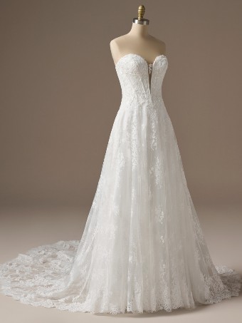 Maggie Sottero Designs LUCCA #7 All Ivory (gown with Ivory Illusion) thumbnail