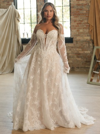 Maggie Sottero Designs LUCCA #0 default All Ivory (gown with Ivory Illusion) thumbnail