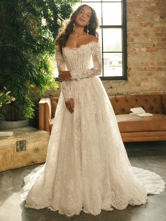 Maggie Sottero Designs KITARO #1 Ivory over Blush (gown with Ivory Illusion) thumbnail