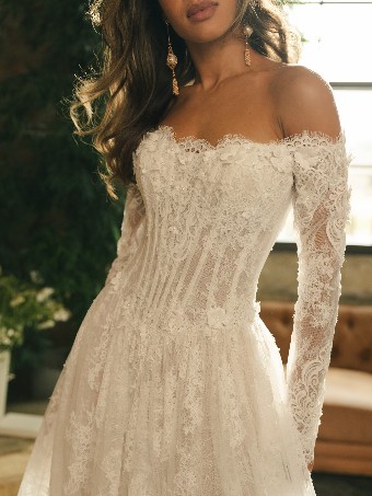 Maggie Sottero Designs KITARO #3 Ivory over Blush (gown with Ivory Illusion) thumbnail