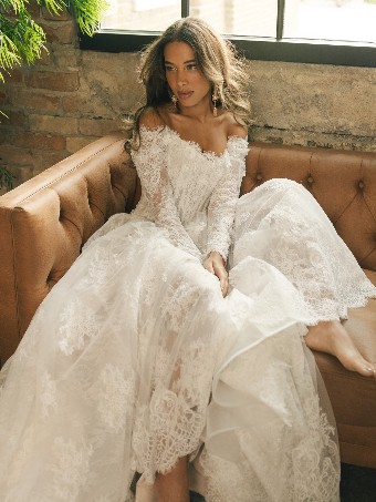 Maggie Sottero Designs KITARO #2 Ivory over Blush (gown with Ivory Illusion) thumbnail