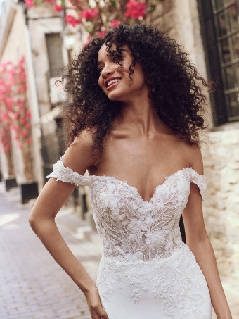 Rebecca Ingram ADELINE #5 Ivory (gown with Natural Illusion) thumbnail