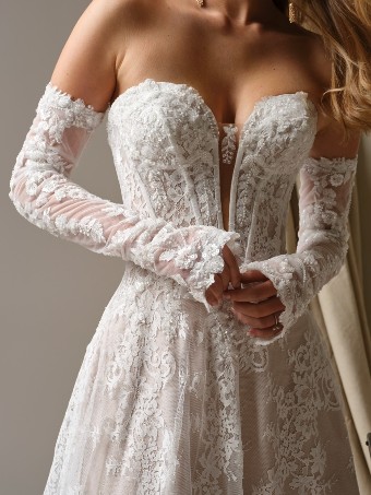 Maggie Sottero Designs LUCCA Detachable Sleeves YYDS0+26MB463000 #0 default All Ivory thumbnail