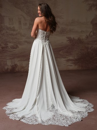 Rebecca Ingram HAZEL #1 All Ivory (gown with Ivory Illusion) thumbnail