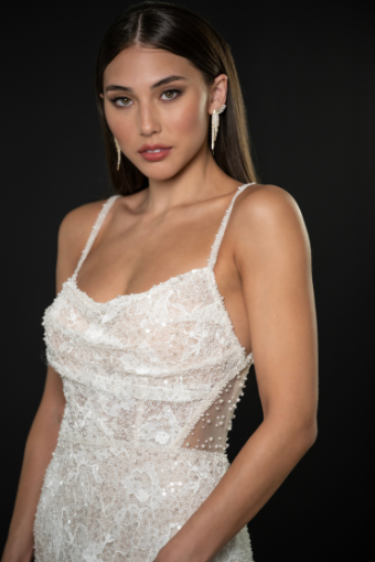 Martina Liana 1697 #4 default (IVIV-PL) Ivory Lace & Tulle over Ivory Gown w Porcelain Tulle Illusion thumbnail