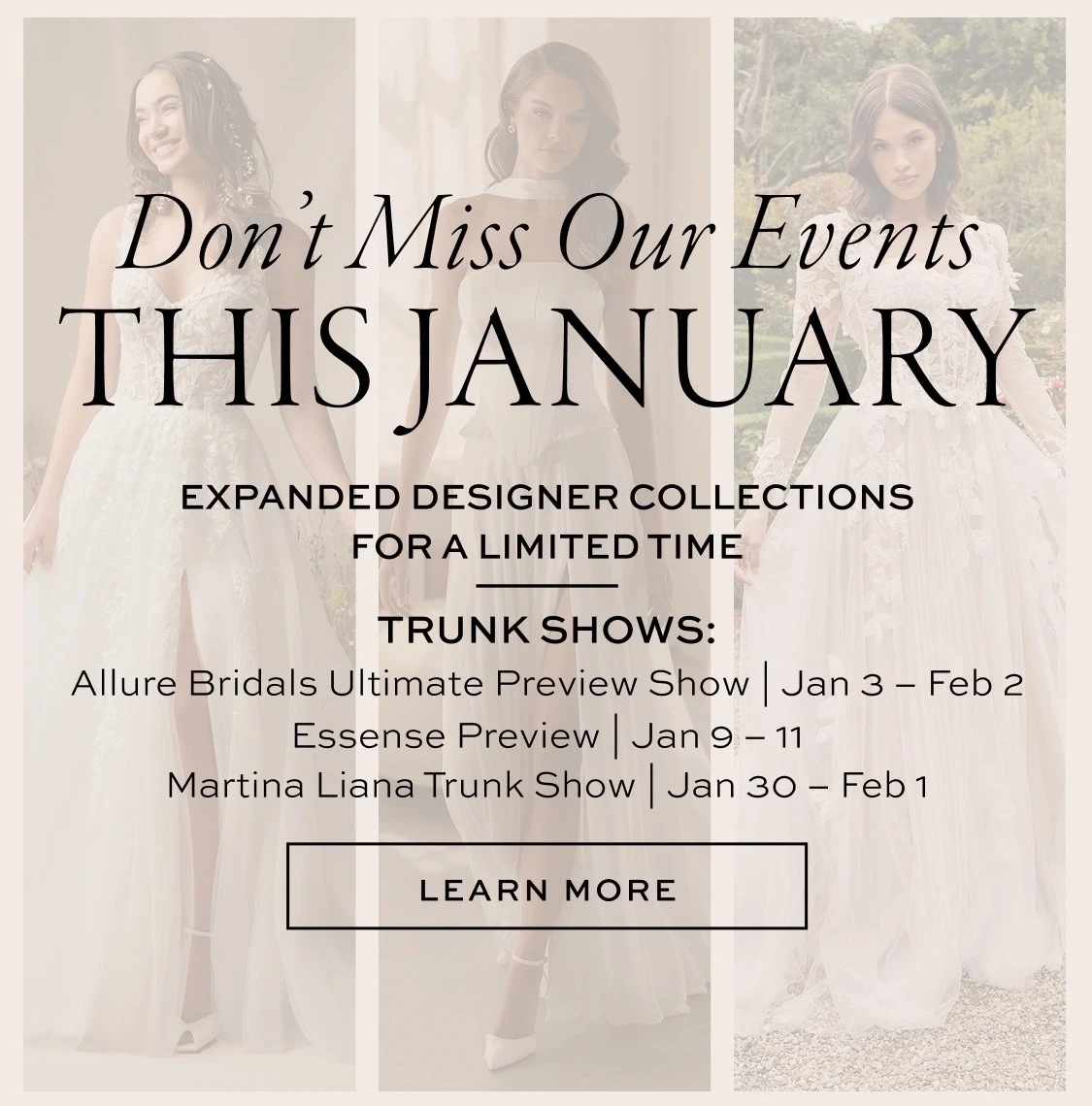 Bellasposa January Events