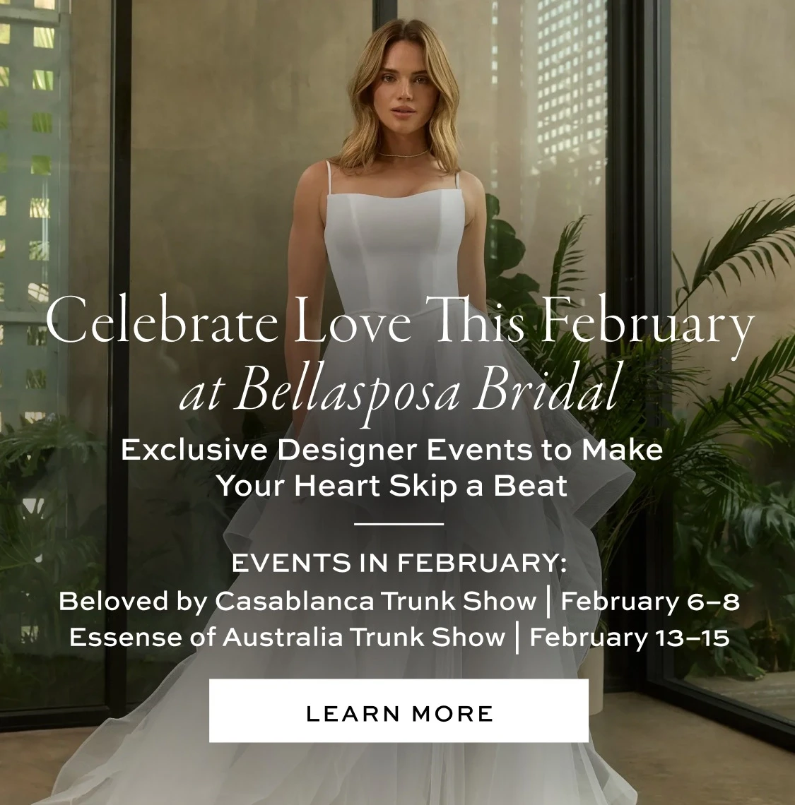 February Trunk Shows at Bellasposa Bridal