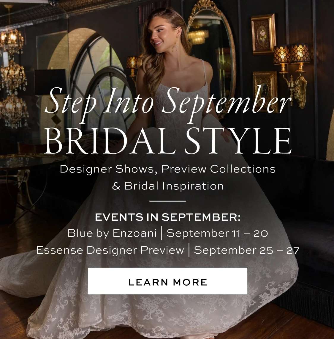 Step Into September Bridal Style